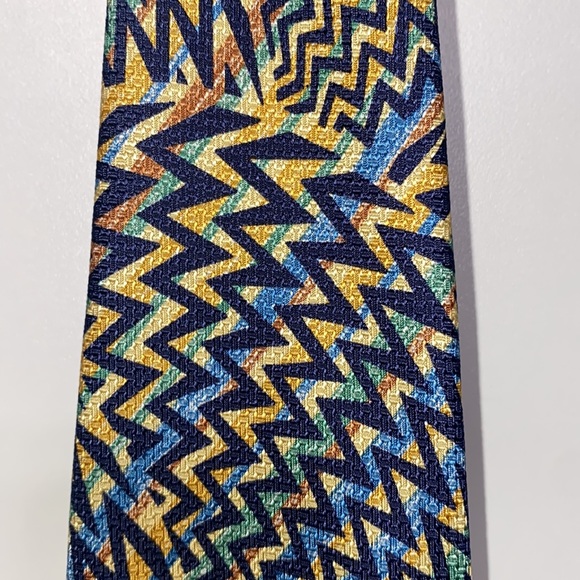 Missoni Cravatte 100% Silk Neck Tie Abstract Design - Picture 5 of 11